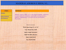 Tablet Screenshot of maderasamoros.com